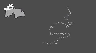 Leninabad, Tacikistan, dışlanmış ve izole edilmiş. Gri Tonlama