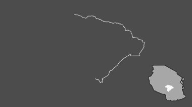 Iringa, Tanzanya, boşaltılmış ve izole edilmiş. Gri Tonlama