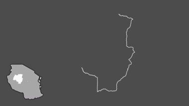 Tabora, Tanzanya, boşaltılmış ve izole edilmiş. Gri Tonlama