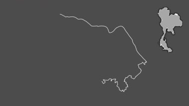 Bueng Kan, Tayland, dışlanmış ve izole edilmiş. Gri Tonlama