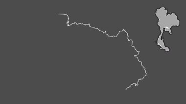 Chachoengsao, Tayland, dışlanmış ve izole edilmiş. Gri Tonlama