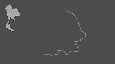 Chai Nat, Tayland, dışlanmış ve izole edilmiş. Gri Tonlama