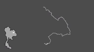 Kalasin, Tayland, dışlanmış ve izole edilmiş. Gri Tonlama