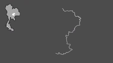 Nakhon Ratchasima, Tayland, dışlanmış ve izole edilmiş. Gri Tonlama