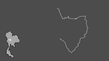 Nakhon Sawan, Tayland, dışlanmış ve izole edilmiş. Gri Tonlama