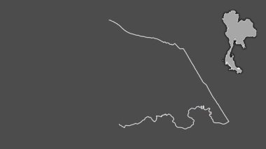 Pattani, Tayland, dışlanmış ve izole edilmiş. Gri Tonlama