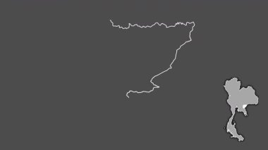 Sa Kaeo, Tayland, dışlanmış ve izole edilmiş. Gri Tonlama