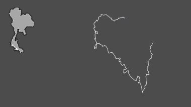 Satun, Tayland, dışlanmış ve izole edilmiş. Gri Tonlama