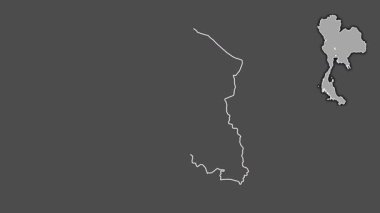 Sing Buri, Tayland, soyutlanmış ve dışlanmış. Gri Tonlama