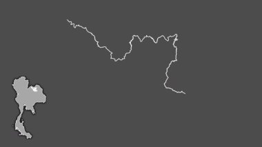 Udon Thani, Tayland, dışlanmış ve izole edilmiş. Gri Tonlama