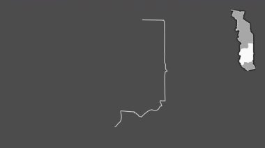 Plato, Togo, çıkarıldı ve izole edildi. Gri Tonlama