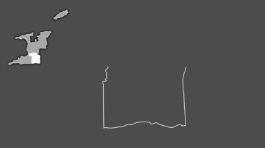 Princes Town, Trinidad ve Tobago, sürüldü ve izole edildi. Gri Tonlama