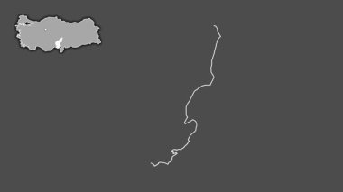 Adana, Türkiye, Türkiye, dışlandı ve izole edildi. Gri Tonlama