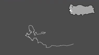 İzmir, Türkiye, Türkiye, dışlandı ve izole edildi. Gri Tonlama