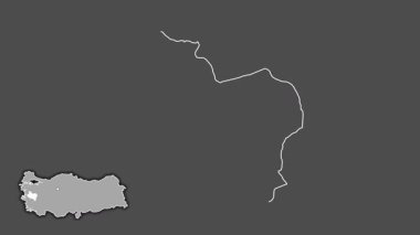 Manisa, Türkiye, Türkiye, dışlandı ve izole edildi. Gri Tonlama