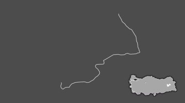 Mus, Türkiye, Türkiye, sürüldü ve izole edildi. Gri Tonlama