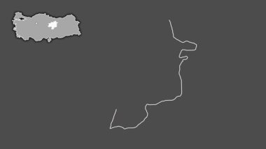 Sivas, Türkiye, Türkiye, dışlanmış ve izole edilmiş. Gri Tonlama