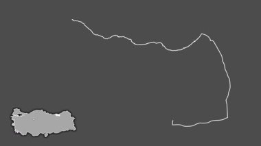 Trabzon, Türkiye, Türkiye, sürüldü ve izole edildi. Gri Tonlama