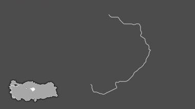 Yozgat, Türkiye, Türkiye, sürüldü ve izole edildi. Gri Tonlama