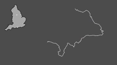 Barnsley, İngiltere - Büyük Britanya, dışlanmış ve izole edilmiş. Gri Tonlama