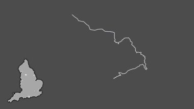 Calderdale, İngiltere - Büyük Britanya, dışlanmış ve izole edilmiş. Gri Tonlama