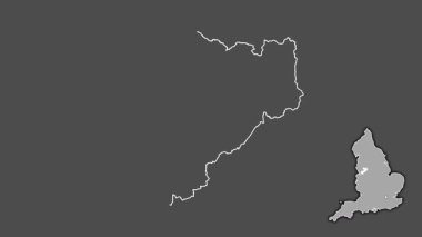 Cheshire Doğu, İngiltere, Büyük Britanya, sürülmüş ve izole edilmiş. Gri Tonlama