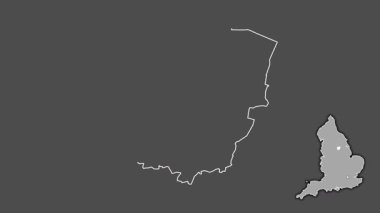 Doncaster, İngiltere - Büyük Britanya, dışlanmış ve izole edilmiş. Gri Tonlama