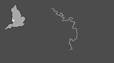 Burada, İngiltere 'de, Büyük Britanya' da, dışlanmış ve izole edilmiş. Gri Tonlama