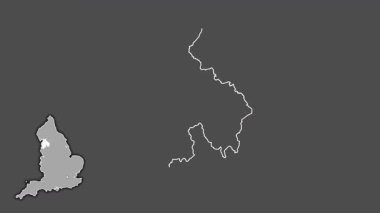 Lancashire, İngiltere - Büyük Britanya, dışlanmış ve izole edilmiş. Gri Tonlama