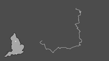 Leeds, İngiltere - Büyük Britanya, dışlanmış ve izole edilmiş. Gri Tonlama