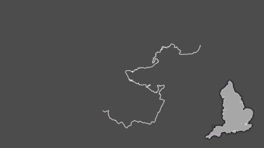 Medway, İngiltere - Büyük Britanya, dışlanmış ve izole edilmiş. Gri Tonlama