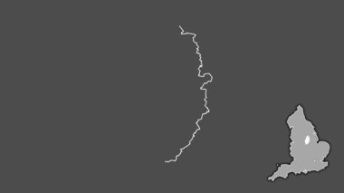 Nottinghamshire, İngiltere - Büyük Britanya, sürüldü ve izole edildi. Gri Tonlama