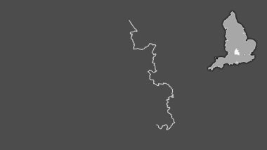 Oxfordshire, İngiltere - Büyük Britanya, dışlanmış ve izole edilmiş. Gri Tonlama
