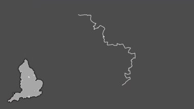 Rotherham, İngiltere - Büyük Britanya, dışlanmış ve izole edilmiş. Gri Tonlama