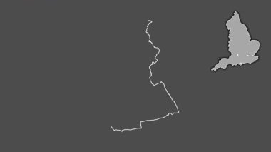Swindon, İngiltere - Büyük Britanya, dışlanmış ve izole edilmiş. Gri Tonlama