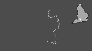 Wiltshire, İngiltere - Büyük Britanya, dışlanmış ve izole edilmiş. Gri Tonlama