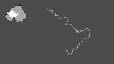 Tyrone, Kuzey İrlanda, dışlanmış ve izole edilmiş. Gri Tonlama