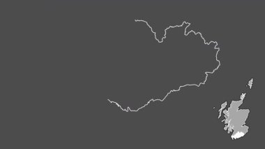 Dumfries ve Galloway, İskoçya - Büyük Britanya, dışlandı ve izole edildi.