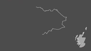 Edinburgh, İskoçya - Büyük Britanya, dışlanmış ve izole edilmiş. Gri Tonlama