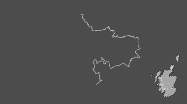 Glasgow, İskoçya - Büyük Britanya, dışlanmış ve izole edilmiş. Gri Tonlama