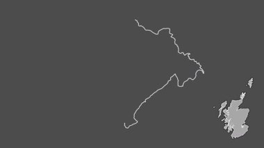 Midlothian, İskoçya - Büyük Britanya, dışlanmış ve izole edilmiş. Gri Tonlama