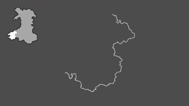 Pembrokeshire, Galler - Büyük Britanya, dışlanmış ve izole edilmiş. Gri Tonlama