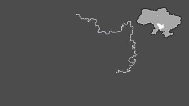 Mykolayiv, Ukrayna, Kırım 'la birlikte, dışlanmış ve izole edilmiş. Gri Tonlama