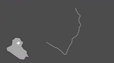 Ta 'mim, Irak, sürülmüş ve izole edilmiş. Gri Tonlama