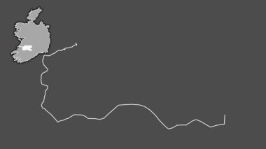 Limerick, İrlanda, dışlanmış ve izole edilmiş. Gri Tonlama