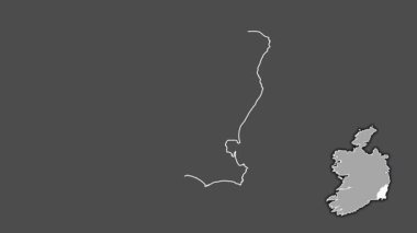 Wexford, İrlanda, dışlanmış ve izole edilmiş. Gri Tonlama