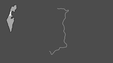 HaMerkaz, İsrail, çıkarıldı ve izole edildi. Gri Tonlama