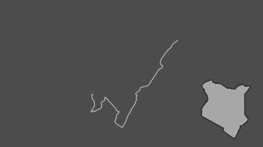 Mombasa, Kenya, soyutlanmış ve soyutlanmış. Gri Tonlama