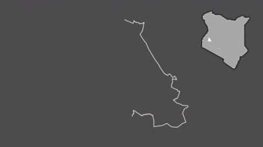 Nandi, Kenya, çıkarıldı ve izole edildi. Gri Tonlama