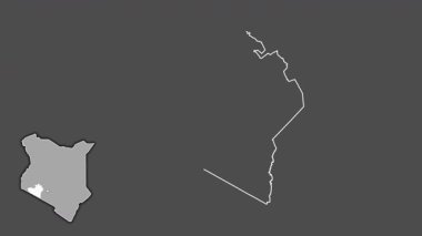 Narok, Kenya, çıkarıldı ve izole edildi. Gri Tonlama